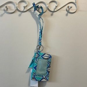 NWT Vera Bradley Zip ID and Lanyard in Go Fish Blue